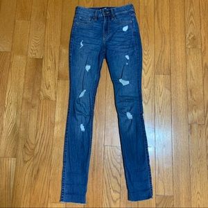 Hollister | High Rise Super Skinny Ripped Jeans